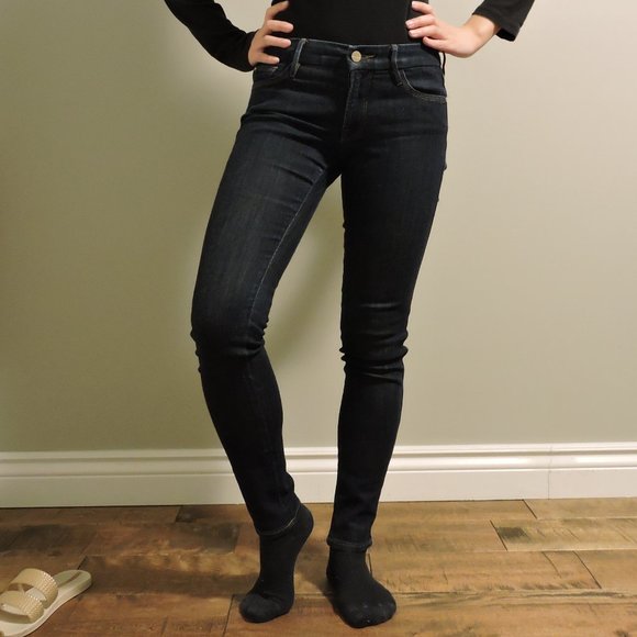 Marciano Low-Rise Skinny Jeans, Dark Wash, US 26 - Picture 6 of 12
